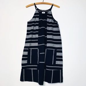 Old Navy Striped Tiered Dobby Swing Dress